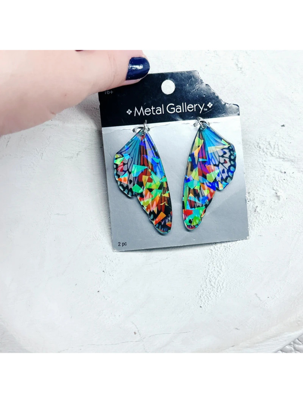 1059mc. Jewelry Making Holographic Butterfly Wings